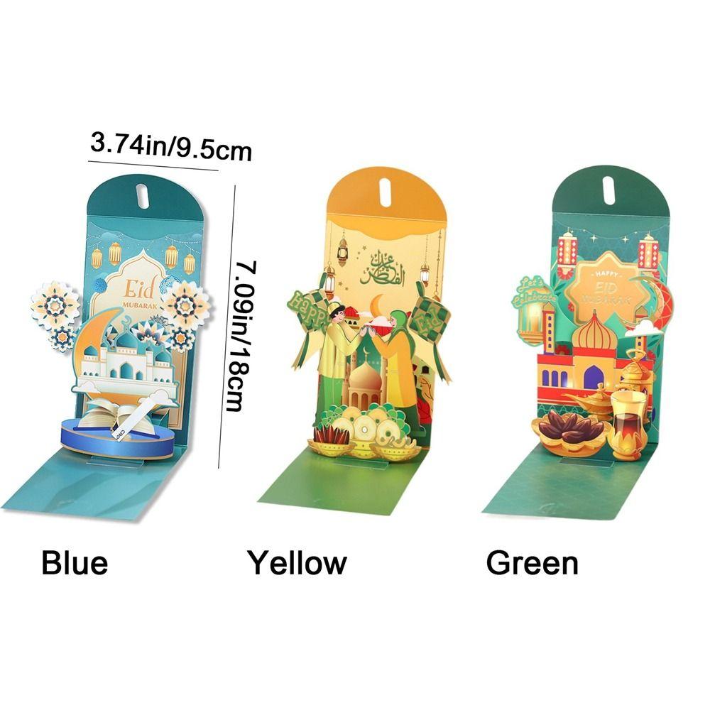 Moon Castle 3D Redness Envelopes Paper New Year Red Envelopes Stylish Money Packet Children