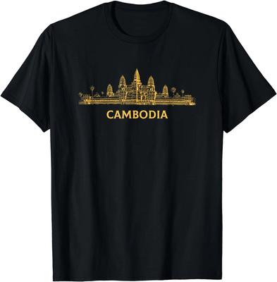 Angkor Wat Cambodian, Khmer Cambodian Souvenir T-Shirt Made In USA
