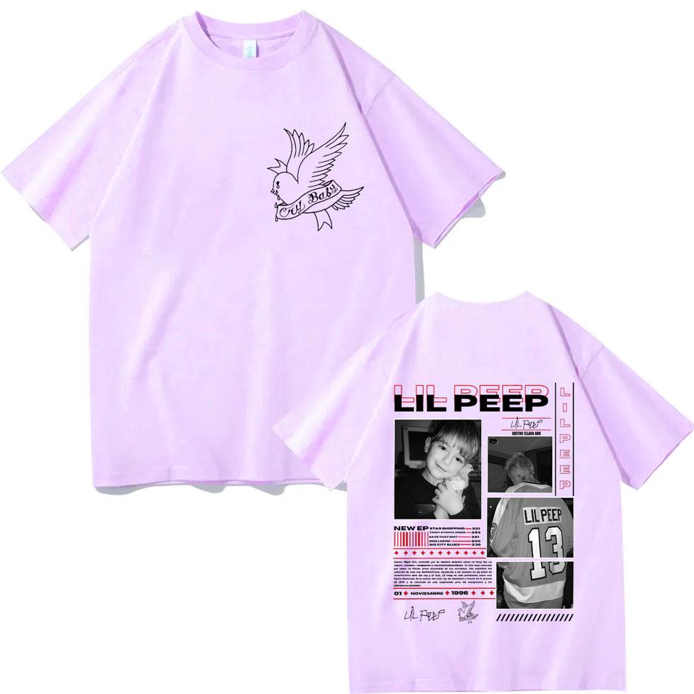 Rapper Lil Peep Album Merch Tshirt Men Women Retro Fashion Hip Hop Short Sleeve T Shirt High Quality Cotton Oversized Tshirts