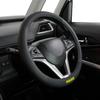 MOMO EASY Steering Wheel Size Black with Black Stitching Cover, Italy, Milan, S,