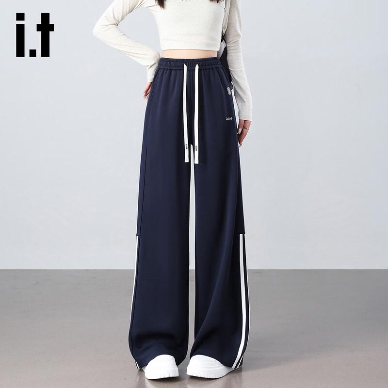 Izzue It Women's High-Waist Versatile Straight-Leg Casual Pants