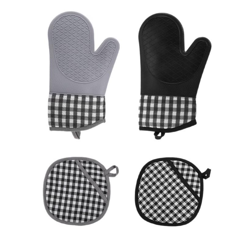 MDNG Heat Resistant Silicone Oven Mitts