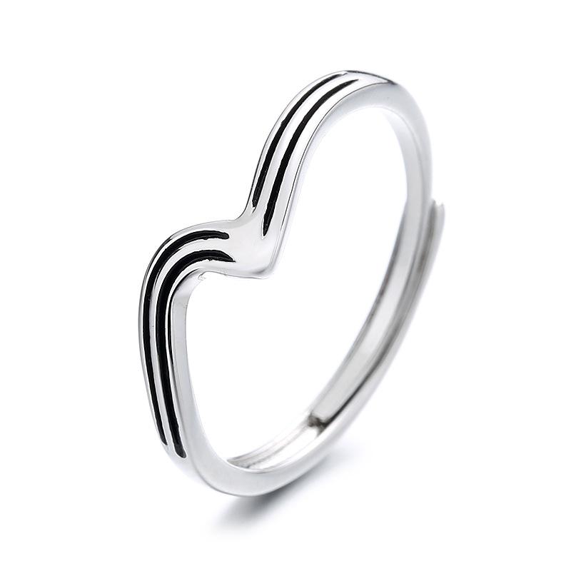 925 Sterling Silver Ring Open Adjustable Silver/Gold for Women Exquisite Student Girlfriend Jewelry Accessories Wedding Party