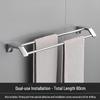 Adhesive Stainless Steel Double Towel Bar