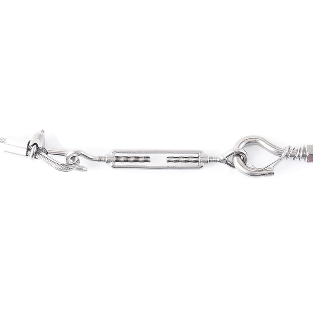 String Light Hanging Kit Stainless Steel Steel Wire Rope Heavy Duty String Lights Suspension Tool