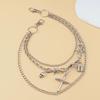 Unisex Punk Hip-Hop Multi-Layer Waist Chain Trouser Padlock