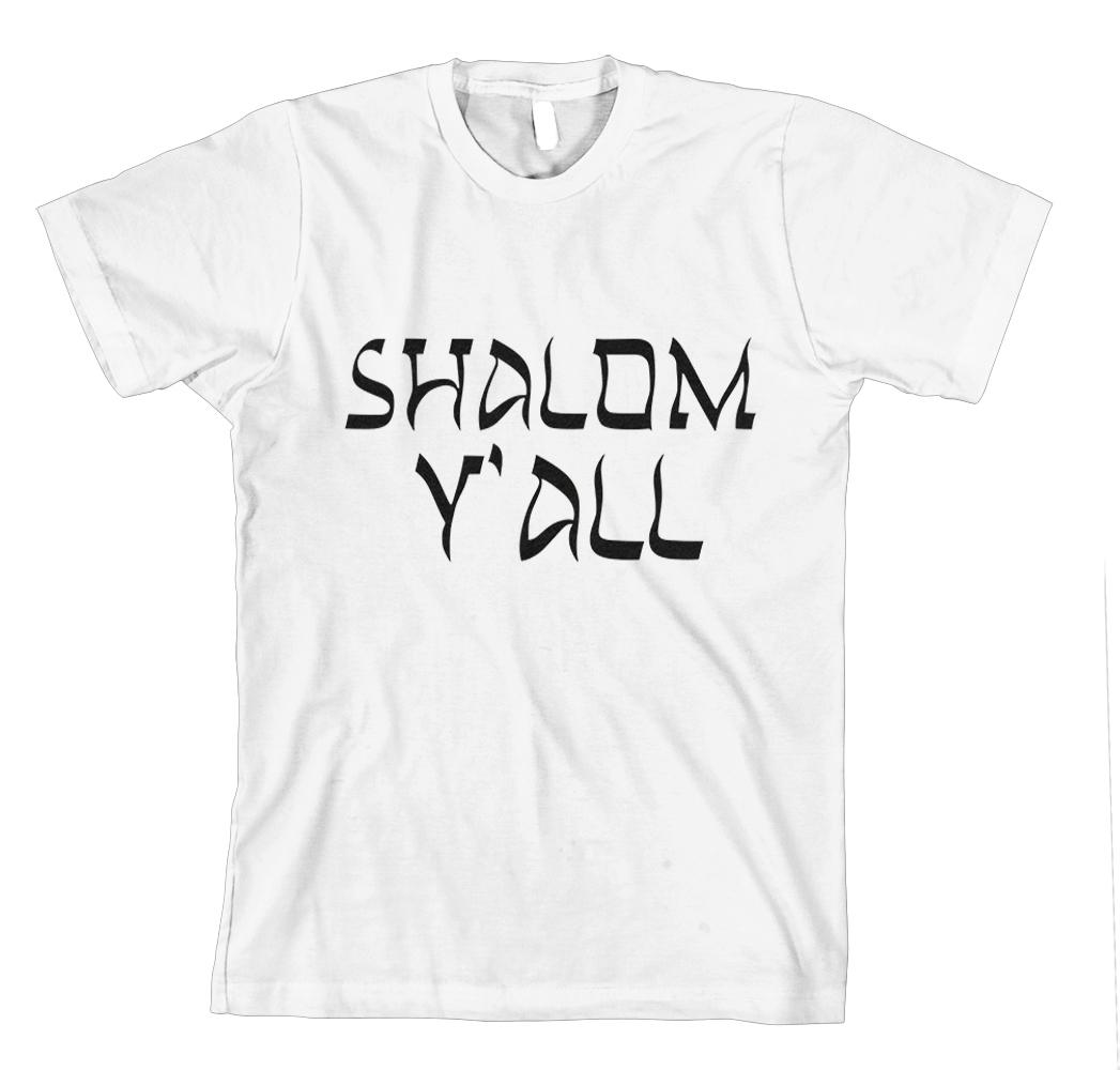 SHALOM Y ALL JEWISH Unisex Adult T-Shirt Tee Top S
