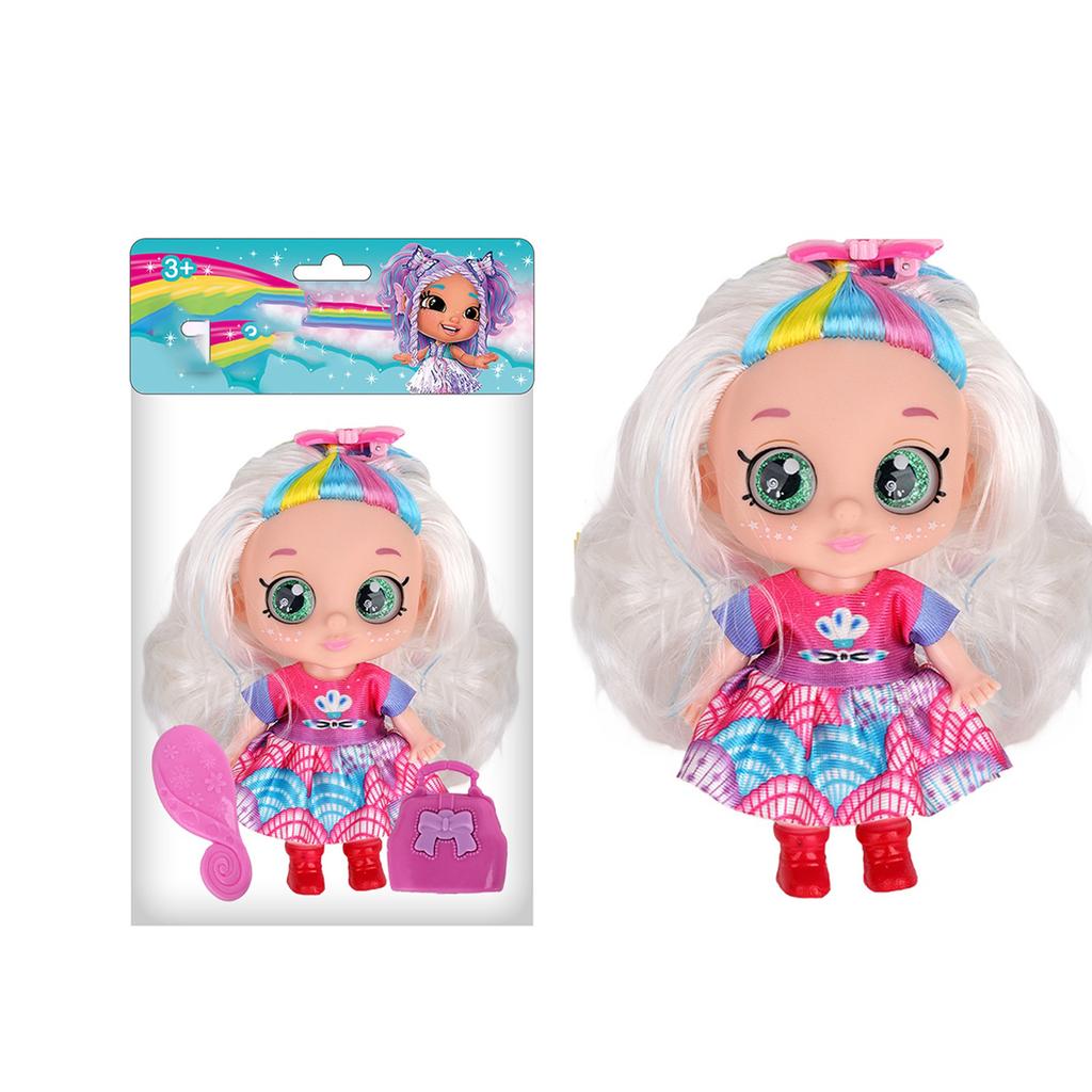 Sweetheart Doll Vinyl Doll 5D Eyes With Headwear Toy