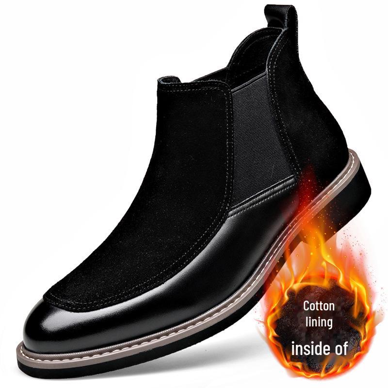 

Модные мужские ботинки Martin Chelsea с бархатной подкладкой для осени/зимы Size 39