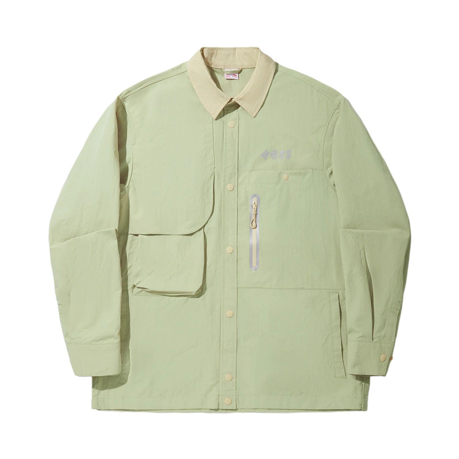 Li Ning Plain Soft Minimalist Versatile Casual Long Sleeve Shirt Men shirts ASHV131-3 M