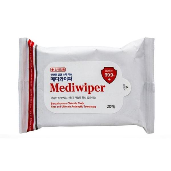 

[OF2O915T] Mediwiper Safe Sterilization and Disinfection Tissues, 20 Sheets (12111685)