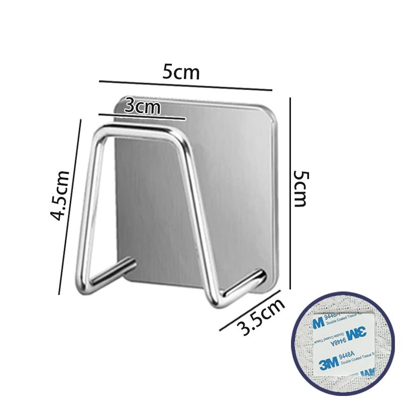Stainless Sponges Holder Steel Kitchen Self Adhesive Sink Drain Basket Storage Rack Wall Hook Home Organizer Kitchen Accessories