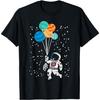 Kosmos Planeta Balony Astronauta Kosmos Dzieci Mężczyźni Kobiety T-Shirt