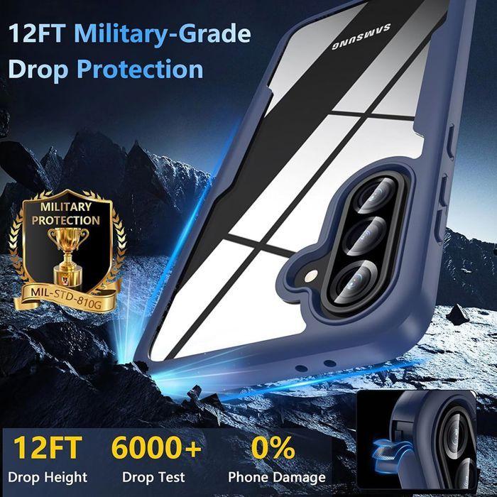 Coque pour Samsung Galaxy A36 5G - Protection Antichoc 360° - Bleu Marine - BOOLING®