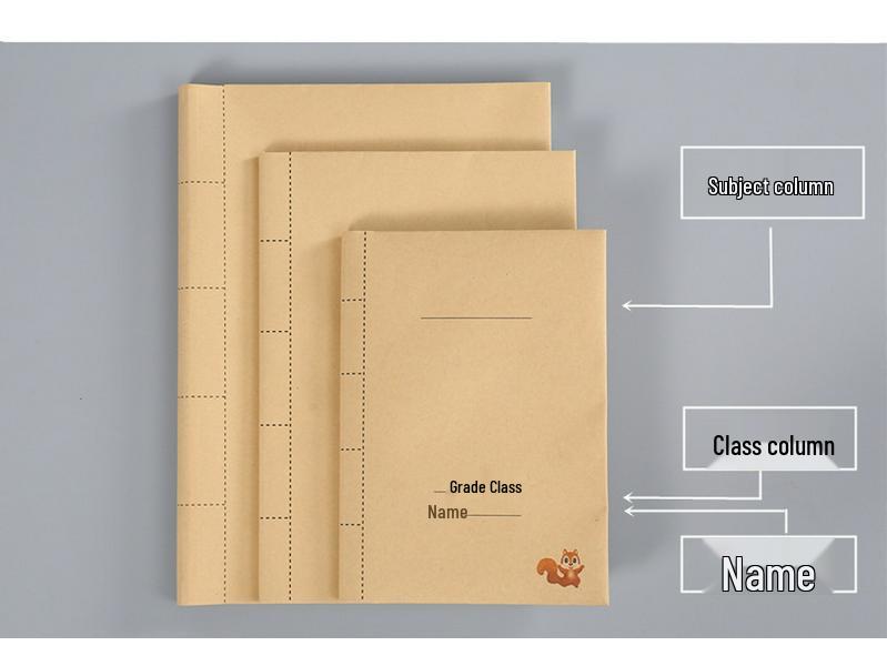 Бумажный конверт из крафт-бумаги формата А4 - Утолщенный 16K для тетрадей начальной школы первого класса Small 22K set of 10 838₽