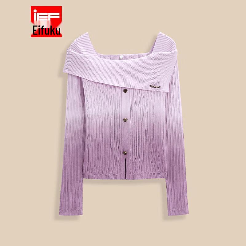 

IEF Women s 2025 Autumn Gradient Knit Top One Size
