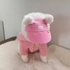 Embroidery Pet Sun Hat For Dog Cats With Adjustable Belt Breathable Headwear Sunproof Hat Pet Fashion Accessory