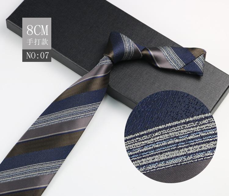 Men'S Tie 8Cm Dress Gentleman'S Suit Shirt Burgundy Wedding Groom Pattern Hand Wear Business Tie