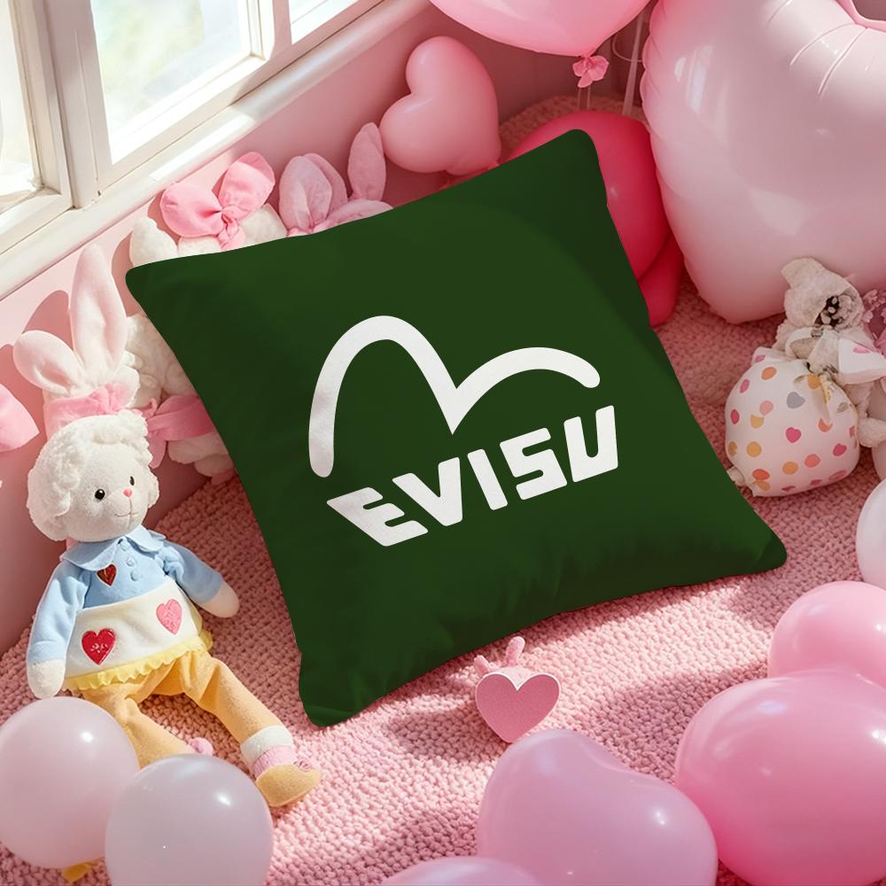 E-Evisu Feans Cushion Cover Pattern Printed Pillowcase For Living Room Sofa Cushion Cover & Bedroom Decor
