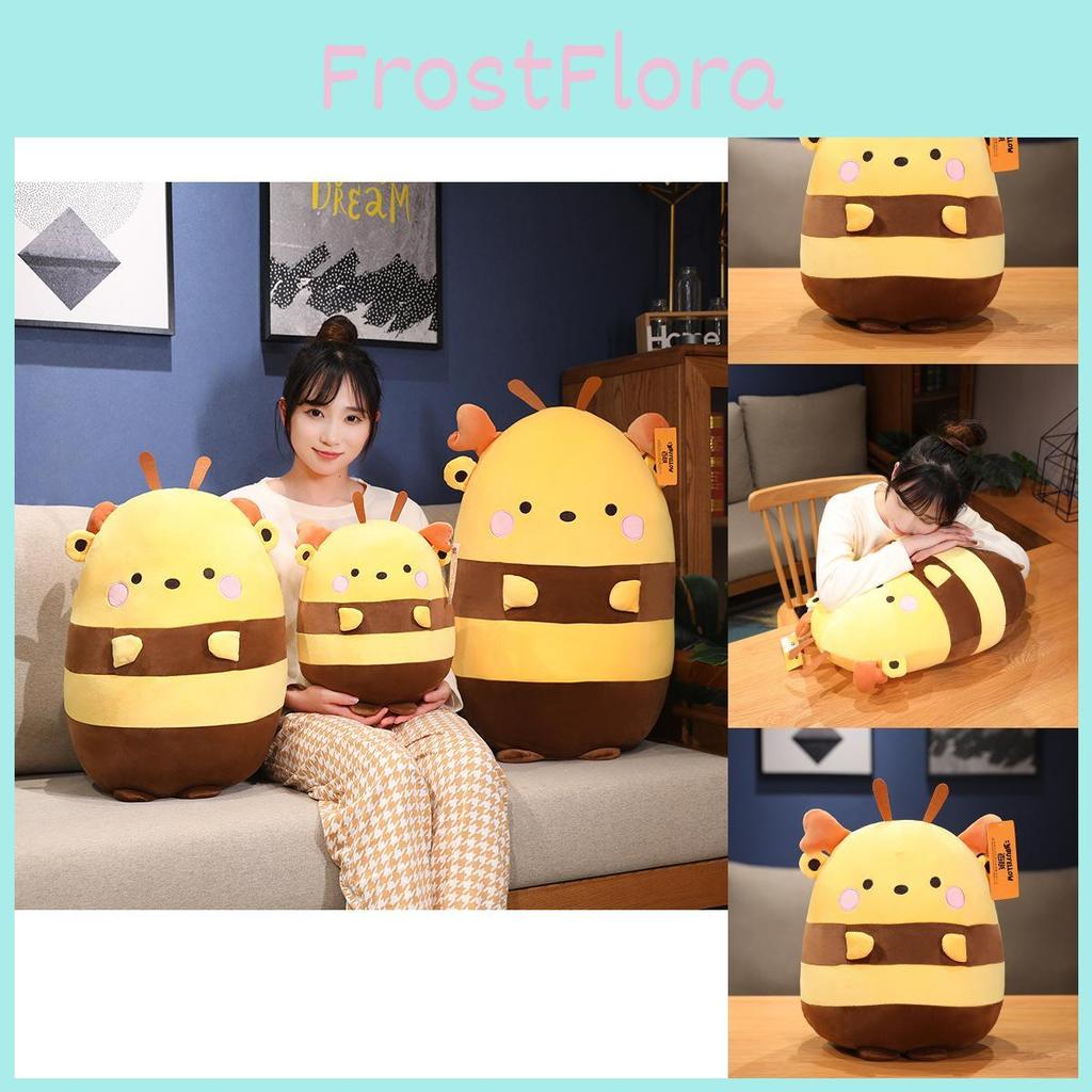 Delightful Bee Yellow Plush Toy For Creative Sleep And Stylish Sofa Decoration
