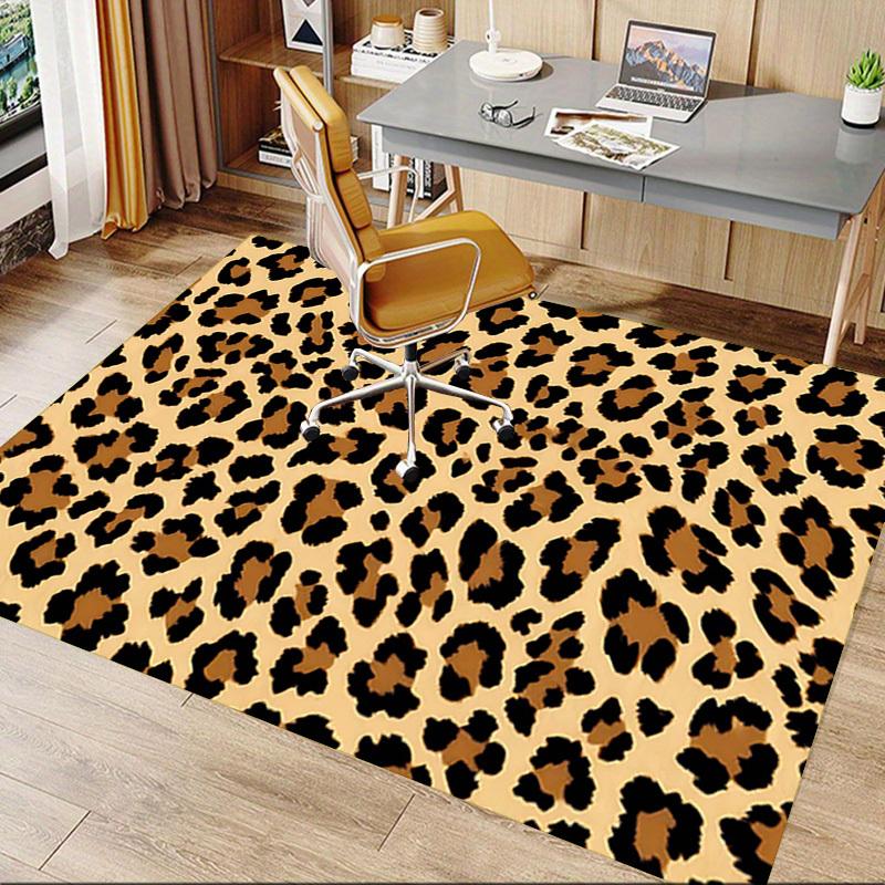 1PC Leopard Print Extra Large Non Slip Floor carpet, Office, family, bedroom, Studio   Large Area Rug Indoor Rugs, , Vibrant Colors