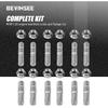 Bevinsee 12 Pairs Exhaust Manifold Stud Nuts Kit Compatible with Honda/Toyota/Nissan, M10-1.25x48mm Stainless Steel Studs & Nuts