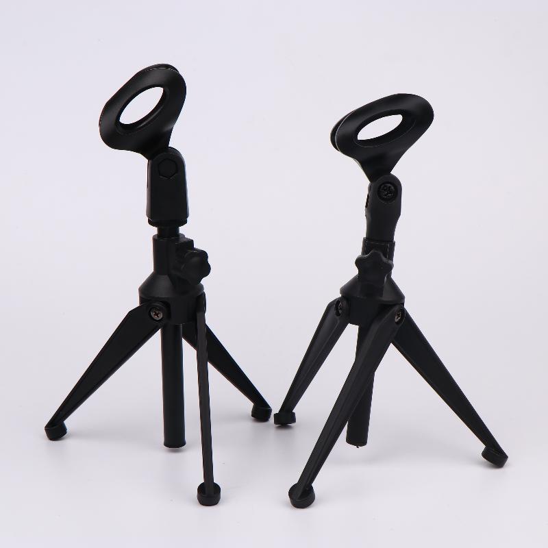 1 Pcs Mini Portable Table Stand Universal Microphone Stand Desktop Tripod Adjustable Mic Clip Holder Lightweight Bracket