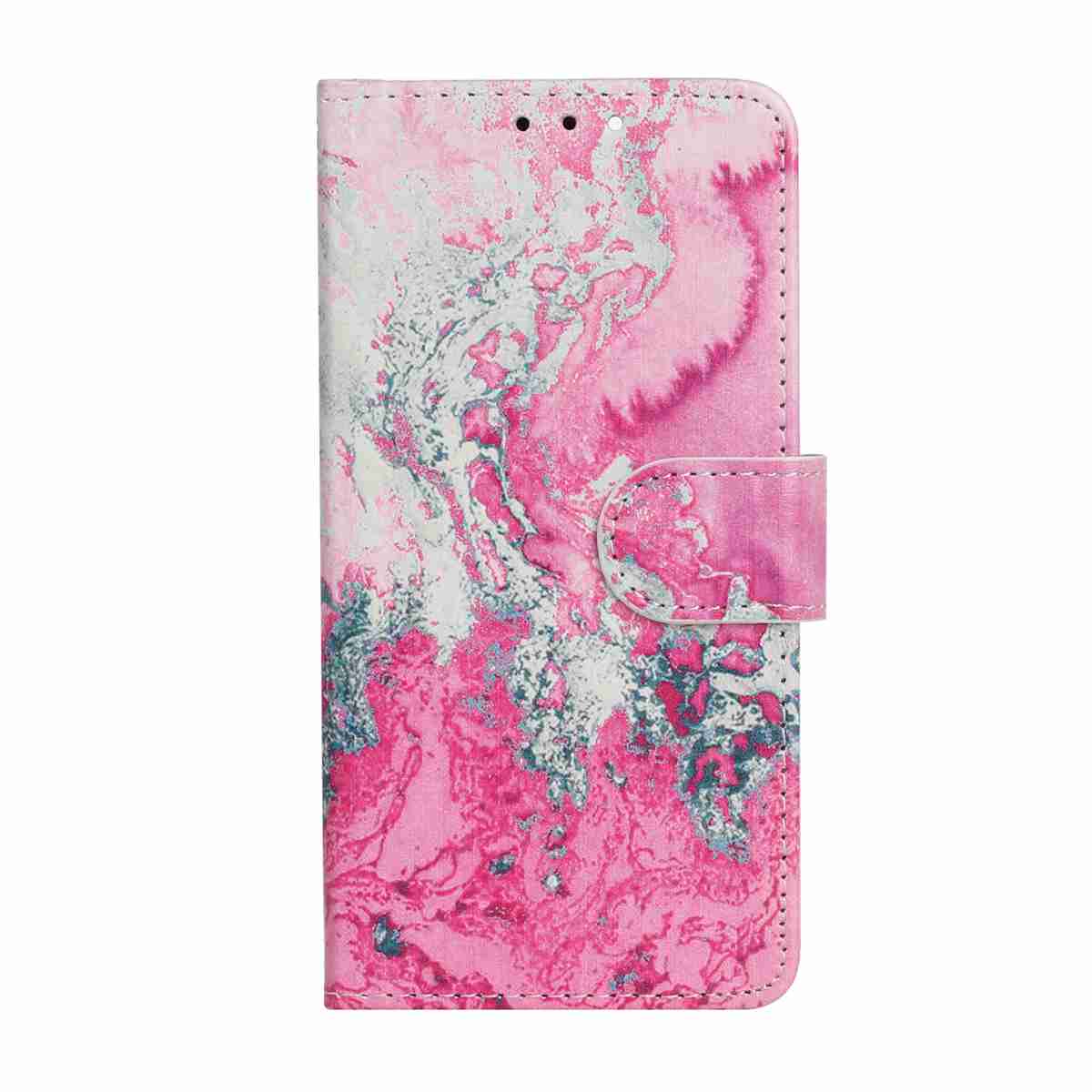 

Розовый узор морской воды Ударопрочный Чехол-кошелек из ПУ кожи со слотами для карт для iPhone,Samsung,Huawei,Xiaomi,Moto,Tecno,Google,Nokia,Oppo,ZTE,Blackview.. ZTE Blade A33s розовый