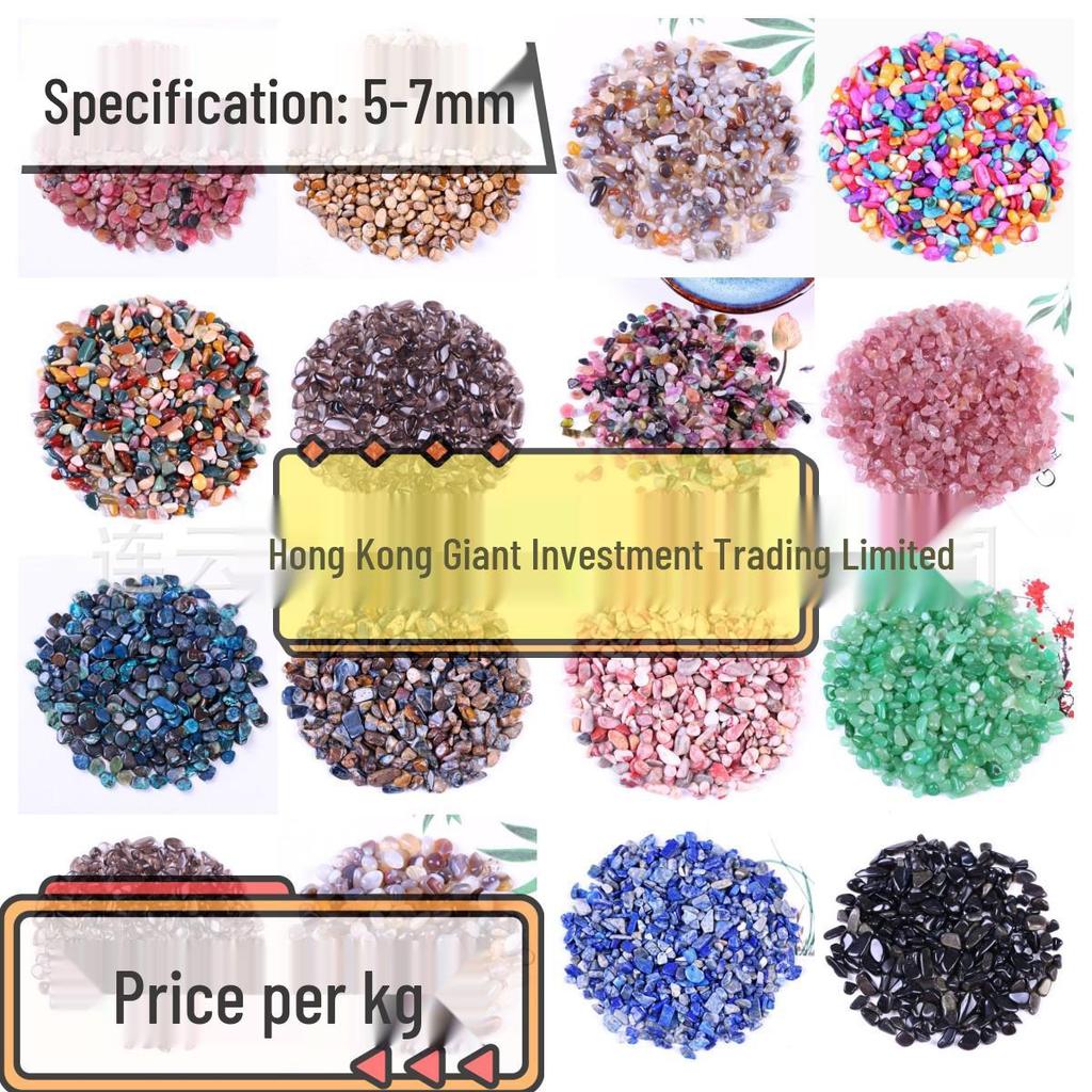 Kristall Edelstein Flaschen: Achat, Jade, Turmalin Mineralienproben (5-7mm)
