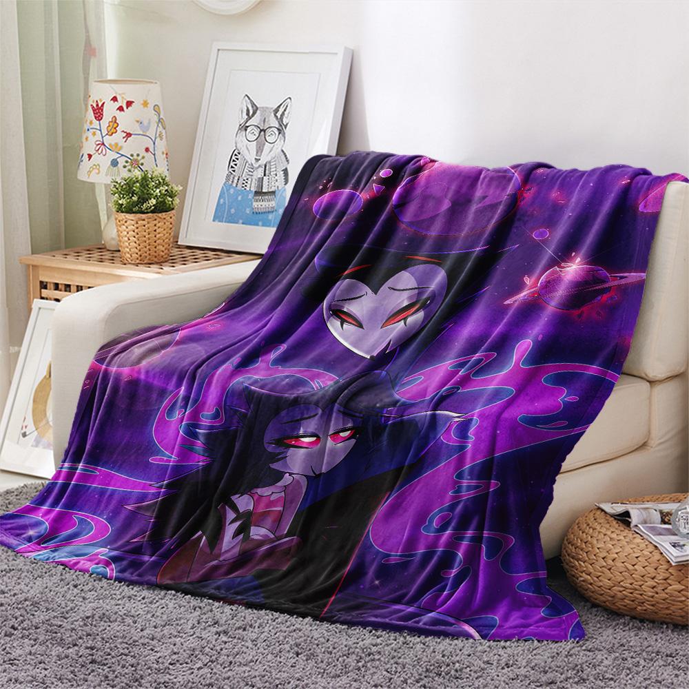 Helluva Boss  Print Flannel Blanket, High quality Comfortable for All Seasons, Home Decor, Warmth and Comfort