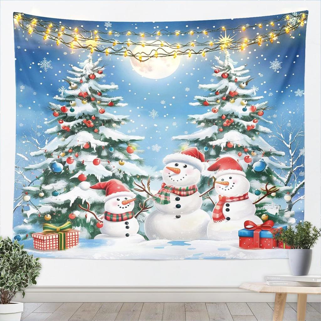 Winter Christmas Tree Wall Hanging Cat Tapestry Christmas Wall Hanging Tree Wall Hanging Gorgeous Christmas Tree Fireplace Gifts