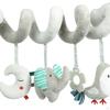 Baby Crib Hanging Rattle Cartoon Spiral Stroller Toy for Newborn Unique Gift elephant bird