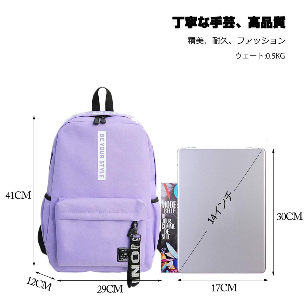 FANDARE Large Capacity Korean School Backpack, Lightweight, Unisex, Suitable for Elementary, Middle, and High School Students, Casual Daypack,