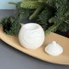 Christmas Silicone Jar Mold with Matching Lid, Santa Relief Resin Epoxy Wax Plaster Mold for Small-Item Jar Casting, Seasonal Craft and Gift Projects