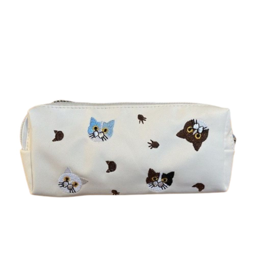 

Милый домашний пенал на молнии, креативный мультяшный пенал, настольный органайзер White