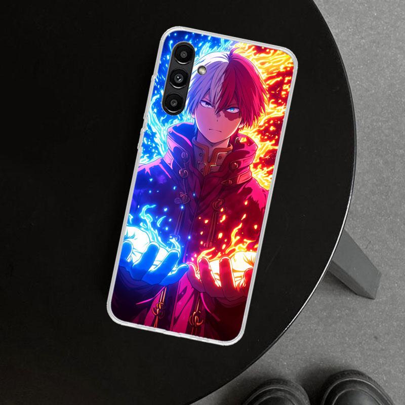 Todoroki Shoto MHA My Hero Phone Case Cover for Samsung Galaxy A17 A16 A26 A36 A56 A57 A37 A15 A25 A35 A55 A14 A24 A34 A54 A13 A