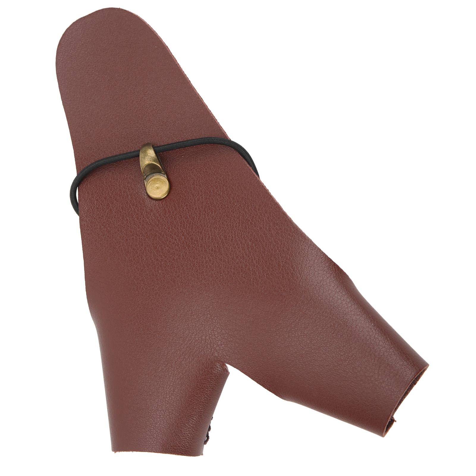 

Стрільба з лука Hand Guard Protector PU шкіра Регульована стрільба Hand Guard Glove для традиційних коричневий
