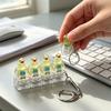 Arbeitsstressabbau 4-Tasten Ente Tastatur Fidget Spielzeug, LED leuchtender Dekompressionsknopf Spielzeug Schlüsselanhänger, Mechanischer Finger Clicker für Linderung Tastenkappe