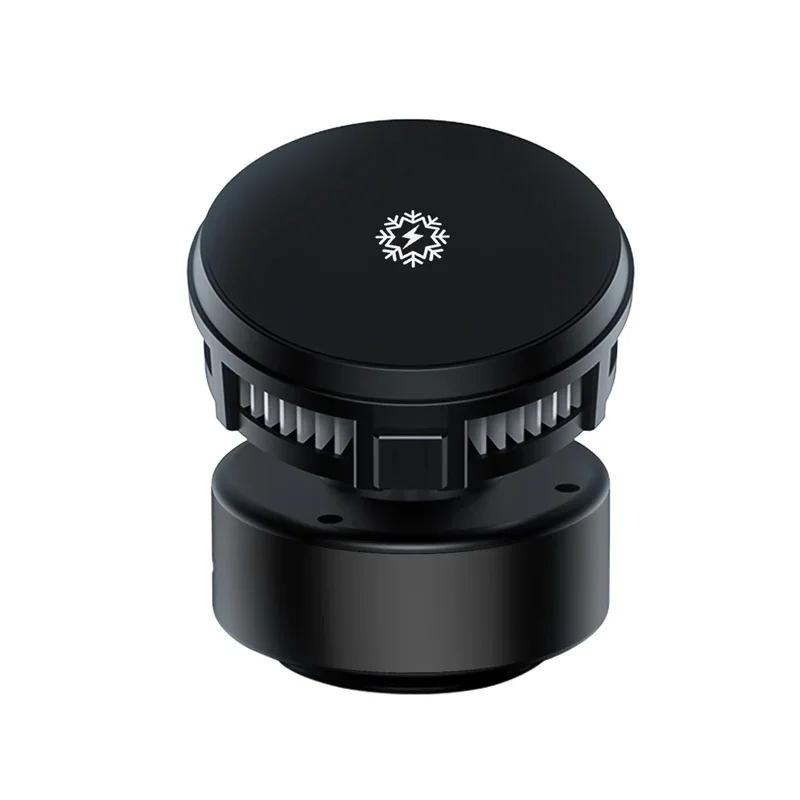 

2025 Mount Wireless Charger New 360° ICE Cooling Car Magnetic Vacuum Dashboard Phone Holder For Tesla Car Magsafe iPhone 12-16
