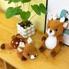 Sika Plush Deer Keychain Toy Short Fabric Backpack Decor Children Doll Gift