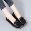 BrandNew Genuine Leather Export Handmade Bean Bean Snail Lady FootPairs Non-slip Wear-resistant Flat Sole SoftFit Loafers Women