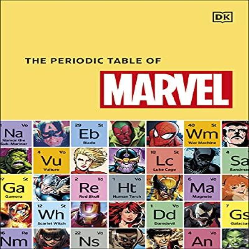 The Periodic Table of Marvel by Melanie Scott Hardback Book 9780241500835