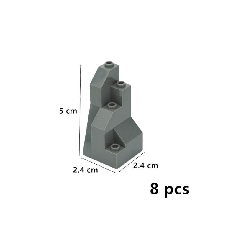 

Moc Rock Panel 6082 6083 23996 47847 Сцена скельної гори DIY Вид вулиці міста Насипний пагорб Камінь Будівельні блоки Іграшки для подарунків