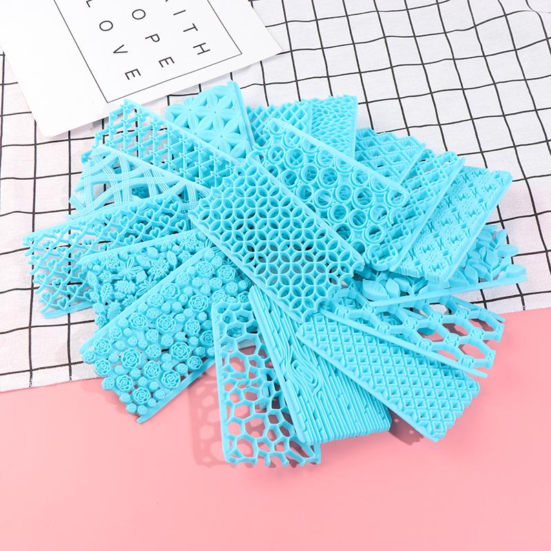 18 Models / Embossing Mold Cake Fondant Chocolate Heart-Shaped Diamond Grain