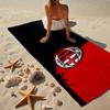 AC Mailand Wappen Feier Strandtuch, Schnelltrocknend, Pflegeleicht, Für Fitness und Strandurlaub geeignet, Sport-Essential Fan-Geschenk