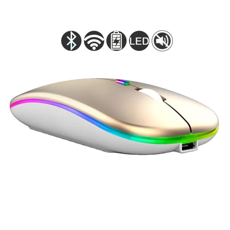 Bluetooth Mouse for MacBook Air Pro Retina 11 12 13 15 16 mac book Laptop Wireless Mouse Rechargeable Mute Gaming Mouse