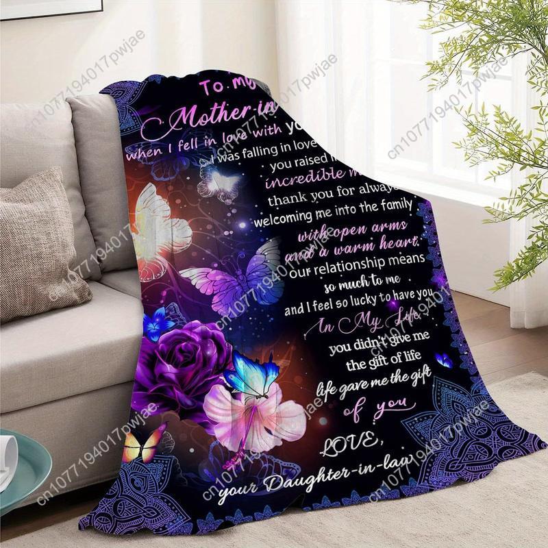 Mother-in-Law Gift from Daughter-in-Law Mother-in-Law Gift for Mother-in-Law Christmas and Thanksgiving Custom blankets 75cmx90cm