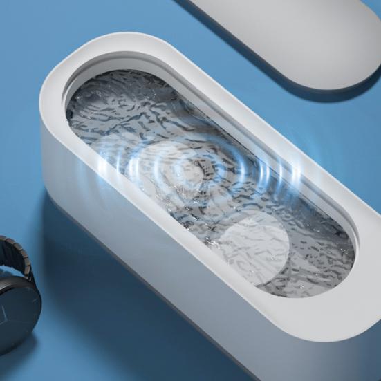 Ultrasonic Cleaner with Lid 47KHz High Frequency Quiet Large Capacity Automatic Jewelry Makeup Brush Vibration Cleaning Machine Daily Use