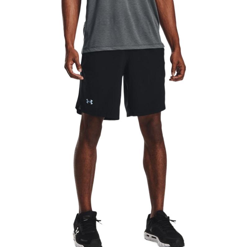 Under Armour Printed Logo Running Shorts Men Bottoms Black 1361494-001