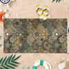 Vintage  Tile Mandala Beach Towel Oversized Microfiber Quick Dry Towel for Beach Pool Yoga